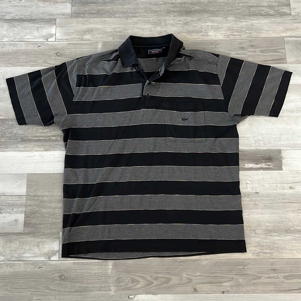 Paul & Shark Striped Rainbow Polo